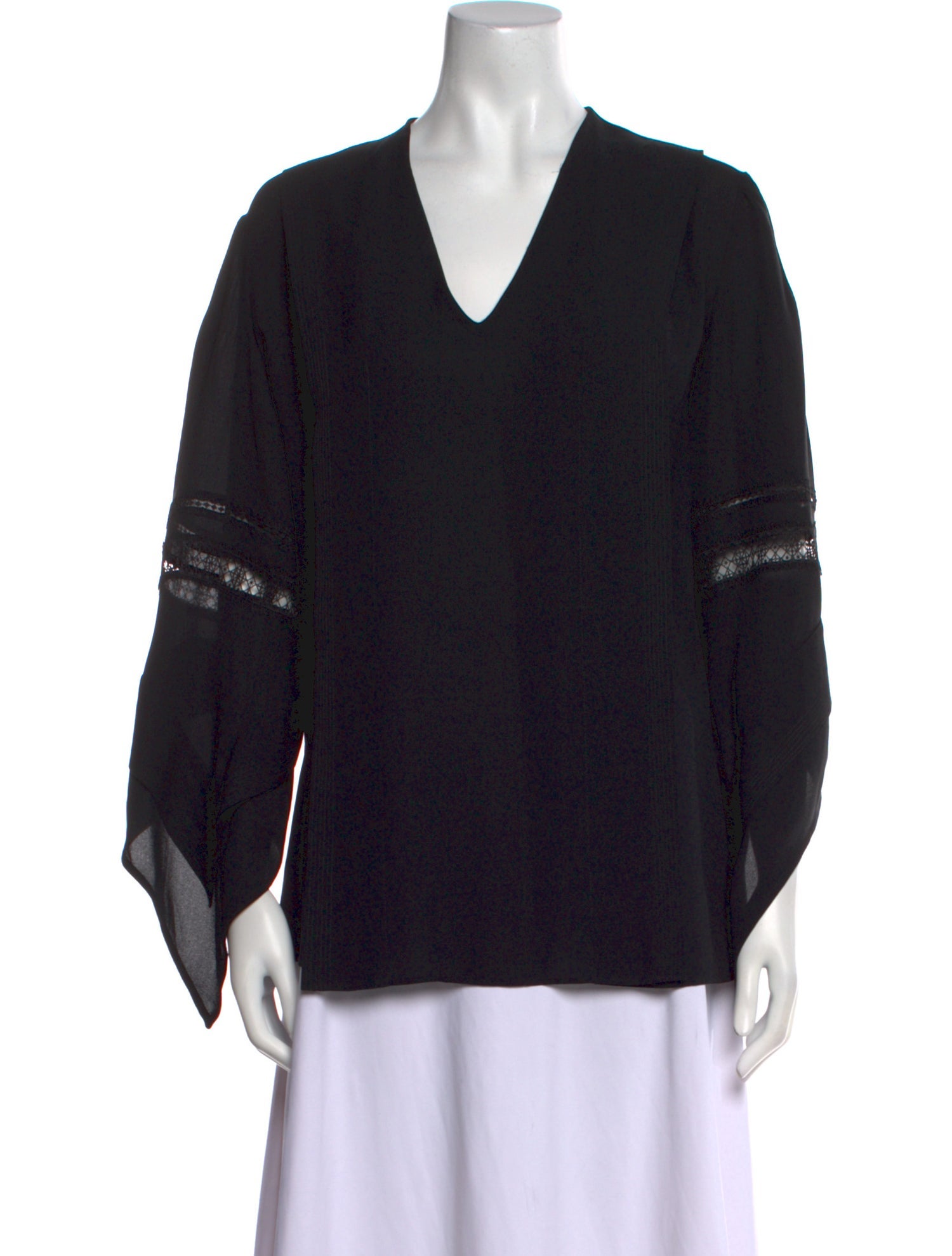 Derek Lam Silk V-Neck Blouse
